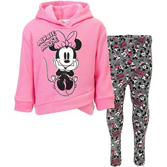 Disney Minnie Mouse 2 pc Fleece Hoodie and Leggings Set