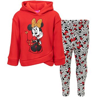 Disney Minnie Mouse 2 pc Fleece Hoodie and Leggings Set