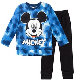 Disney's Mickey Mouse Fleece Sweatshirt and Jogger Pants 2 pc Set