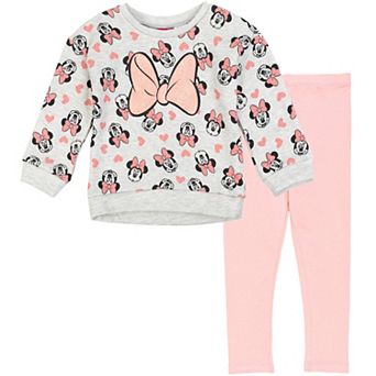 Disney's Minnie Mouse Fleece Sweatshirt and Tulle Leggings Set
