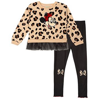 Disney's Minnie Mouse Fleece Sweatshirt and Tulle Leggings Set