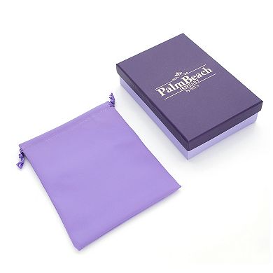 PalmBeach Jewelry Round Black Cubic Zirconia Tennis Necklace 18-inch