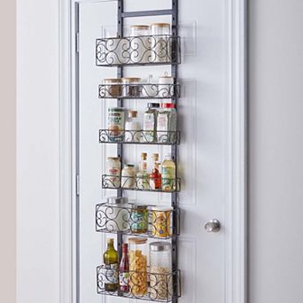 BrylaneHome Scroll 6 tier Over-The-Door Pantry Organizer