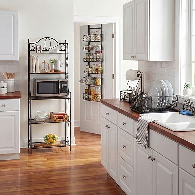 BrylaneHome Scroll 6-Tier Over-The-Door Pantry Organizer