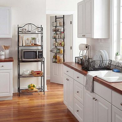 BrylaneHome Scroll 6-Tier Over-The-Door Pantry Organizer