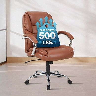 BrylaneHome 500 Lbs. Weight Capacity Memory Foam Office Chair