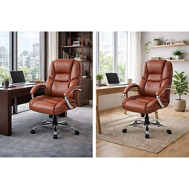 BrylaneHome 500 Lbs. Weight Capacity Memory Foam Office Chair