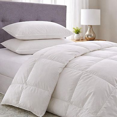 BrylaneHome 2-Pack Quilless Feather-Filled Pillows