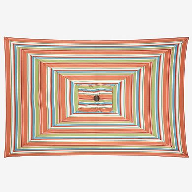 BrylaneHome 61/2' X 10' Oversized Rectangular Umbrella