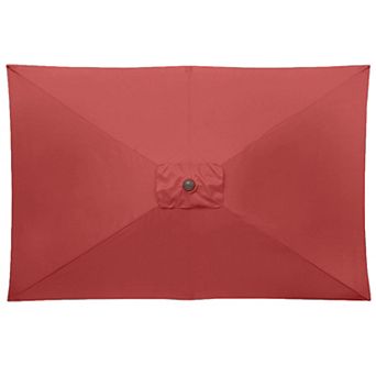 BrylaneHome 61/2' X 10' Oversized Rectangular Umbrella