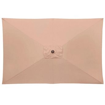 BrylaneHome 61/2' X 10' Oversized Rectangular Umbrella