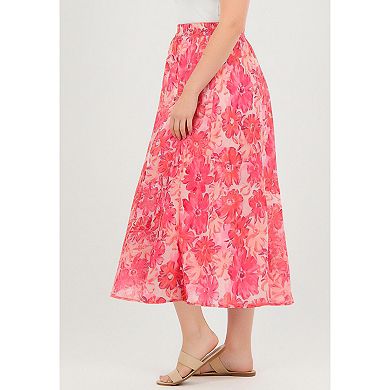 Woman Within Plus Size 2-In-1 Reversible Skirt