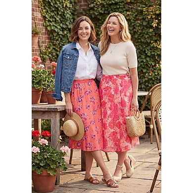 Woman Within Plus Size 2-In-1 Reversible Skirt