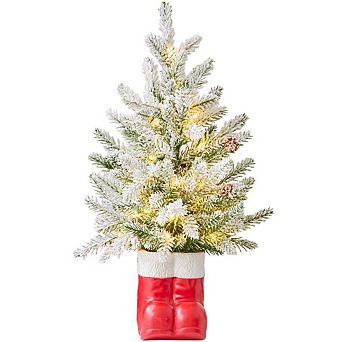 BrylaneHome Pre-Lit Tabletop Trees