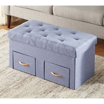 BrylaneHome Double Foldable Ottoman