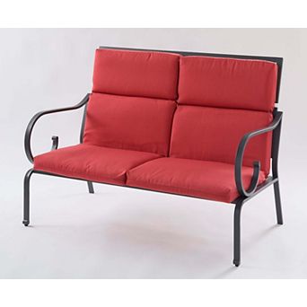 BrylaneHome Riviera Steel Double Deep Loveseat