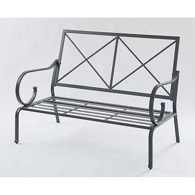 BrylaneHome Riviera Steel Double Deep Loveseat