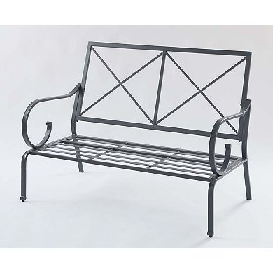 BrylaneHome Riviera Steel Double Deep Loveseat
