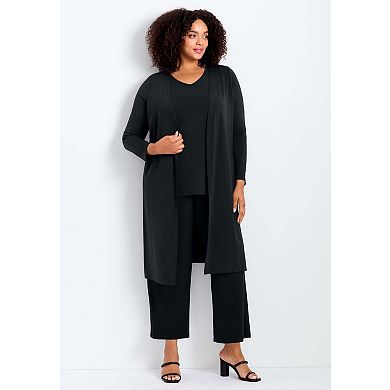 Avenue Women's Plus Size Wide Leg Pant