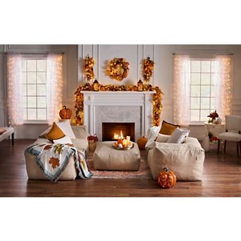 BrylaneHome Indoor/Outdoor Santorini Modular Corner Patio Chair