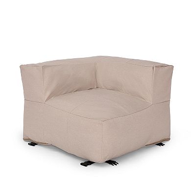 BrylaneHome Indoor/Outdoor Santorini Modular Corner Patio Chair