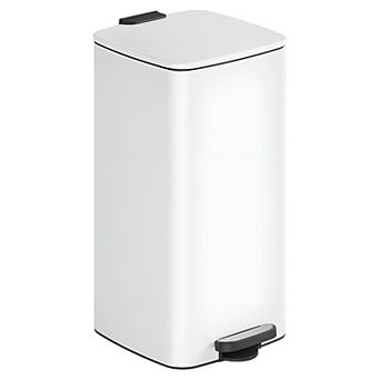 Modern Trash Can with Non-Slip Base and Quiet Soft-Close Lid
