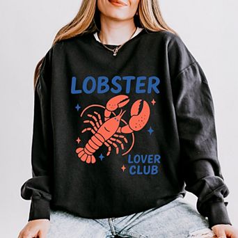 Lobster Lover Club - Women's Lightweight Garment Dyed Sweatshirt