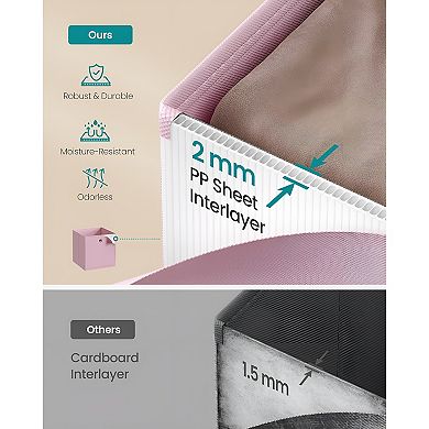 Multicolor Storage Cubes, 6-Pack for Closet, Study, or Cube Organizer Cabinets