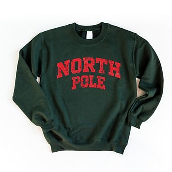 North Pole Varsity Arched Distressed - Women's Graphic Sweatshirt