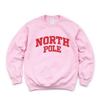 North Pole Varsity Arched Distressed - Women's Graphic Sweatshirt