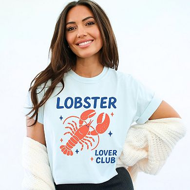 Lobster Lover Club - Women's Garment Dyed Graphic T-Shirt