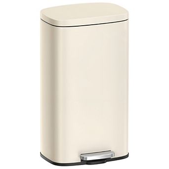 Modern Kitchen Garbage Can with Pedal Lid Compact Space Saving Design for Home or Office