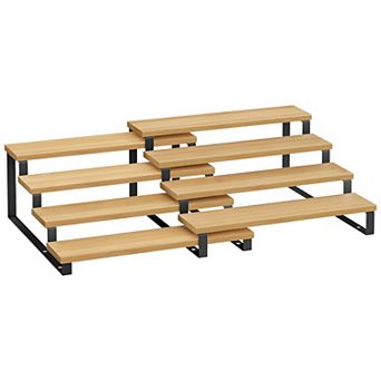 Multi-Purpose Spice Rack Set, Tiered Display for Countertops and Pantries