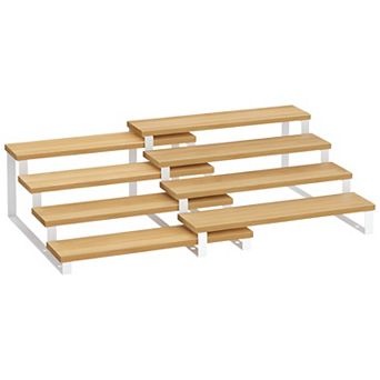 Multi-Purpose Spice Rack Set, Tiered Display for Countertops and Pantries