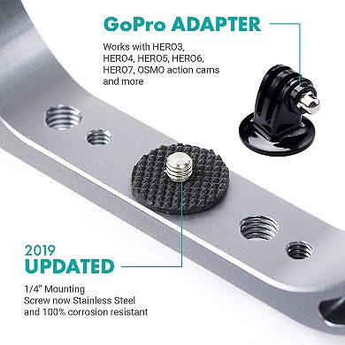 Movo GB-U70Y Underwater Diving Rig - Works with GoPro Waterproof Action Cam