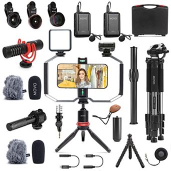 Movo iVlog5 Director's Vlogging Kit with Various Microphones, Lights, and Accessories