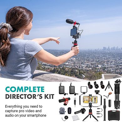 Movo iVlog5 Director's Vlogging Kit with Various Microphones, Lights, and Accessories