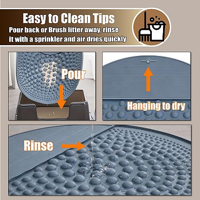 Petpals Air Bubble™ Paw Scrub Cat Litter Box Mat
