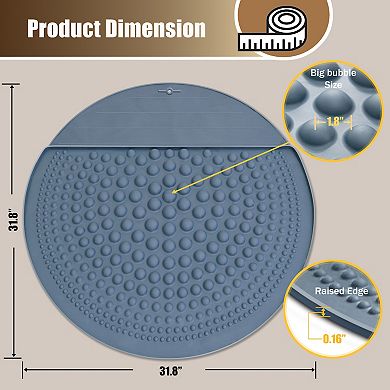 Petpals Air Bubble™ Paw Scrub Cat Litter Box Mat