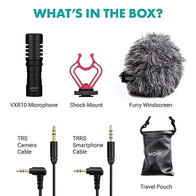 Movo VXR10 Universal Camera Shotgun Microphone for Video Recording