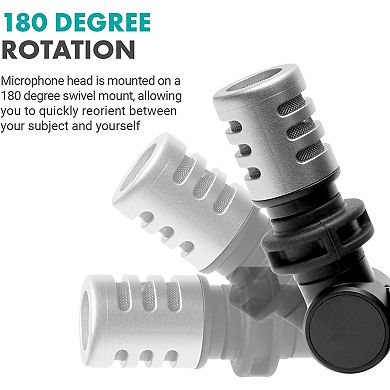 Movo External USB-C Microphone for iPhone 15/16 - Mic for iPhone 15/16, USB-C Devices