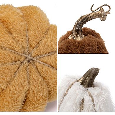 DILATATA Artificial velvet decorative pumpkin