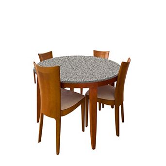BrylaneHome 5’ Round Stretch-Fit Table Cover