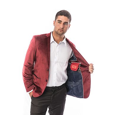 Elie Balleh Slim Fit Velvet Sportcoat For Men
