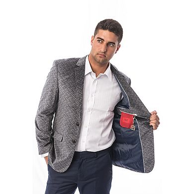 Elie Balleh Slim Fit Tailored Sports Coat Jacket For Men