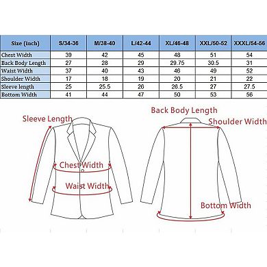 Elie Balleh Slim Fit Tailored Sports Coat Jacket For Men