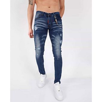 Elie Balleh Distressed Slim Fit Jeans for Men