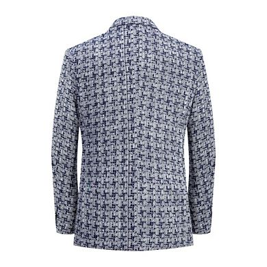 Elie Balleh Slim Fit Men's Houndtooth Brocade Blazer