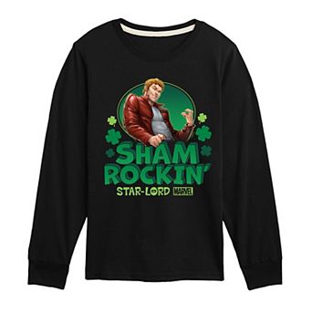 Boys 8-20 Marvel Shamrockin' Star-Lord Long Sleeve Graphic Tee