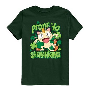 Boys 8-20 Pok�émon Meowth Prone To Shenanigans Graphic Tee